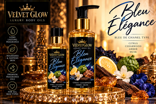 Bleu Élégance Velvet Glow Body Oil