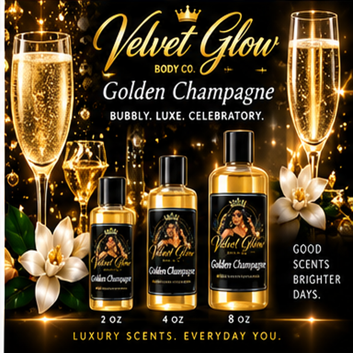 Velvet Glow Golden Champagne Body Oil