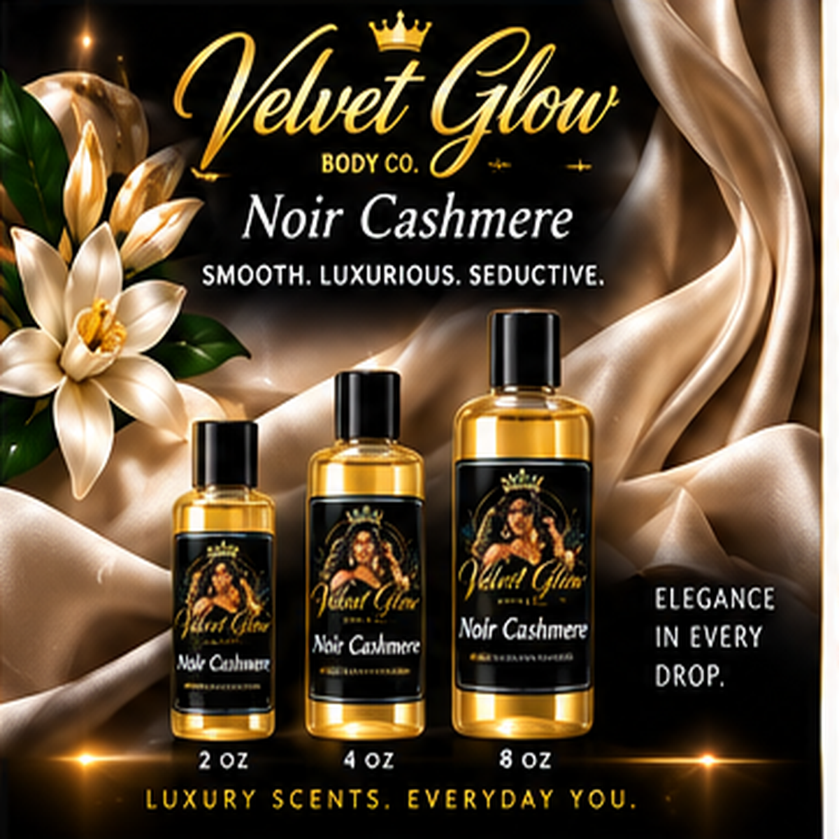 Velvet Glow Noir Cashmere Body Oil